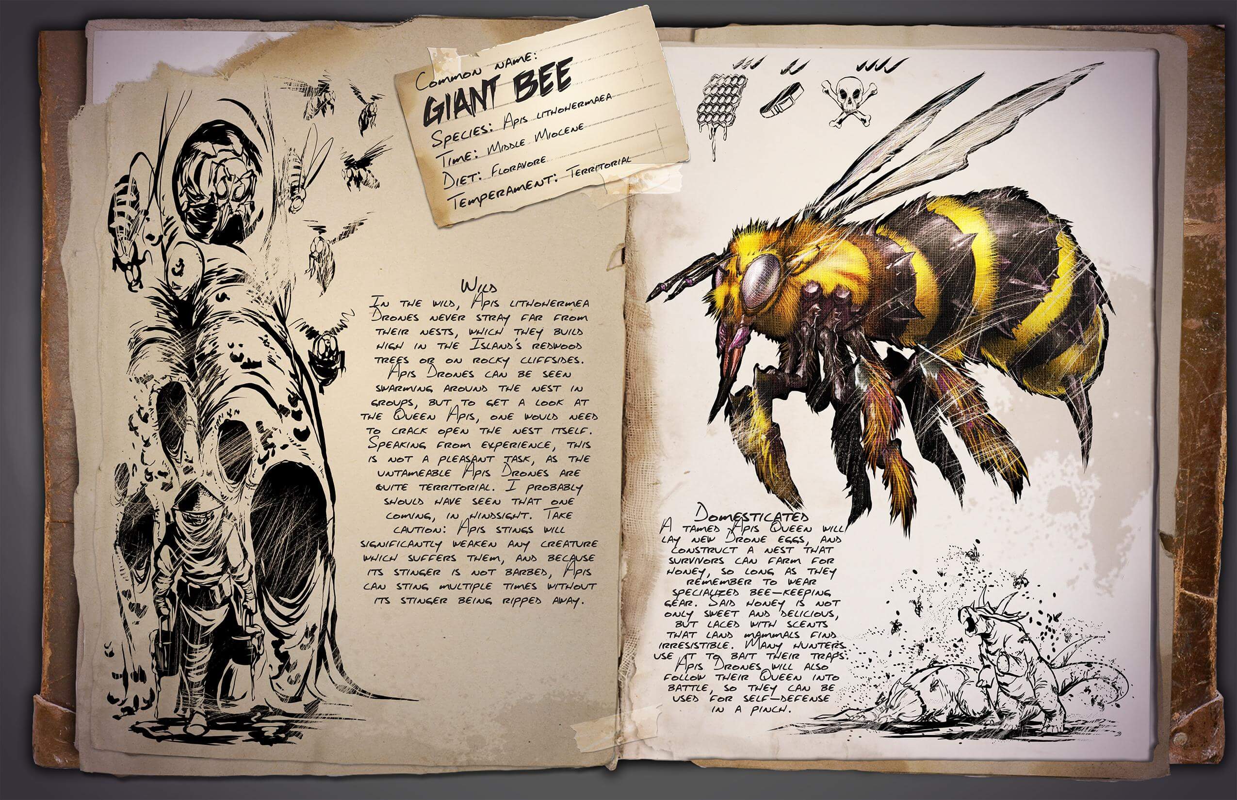 Giant bee survive ark